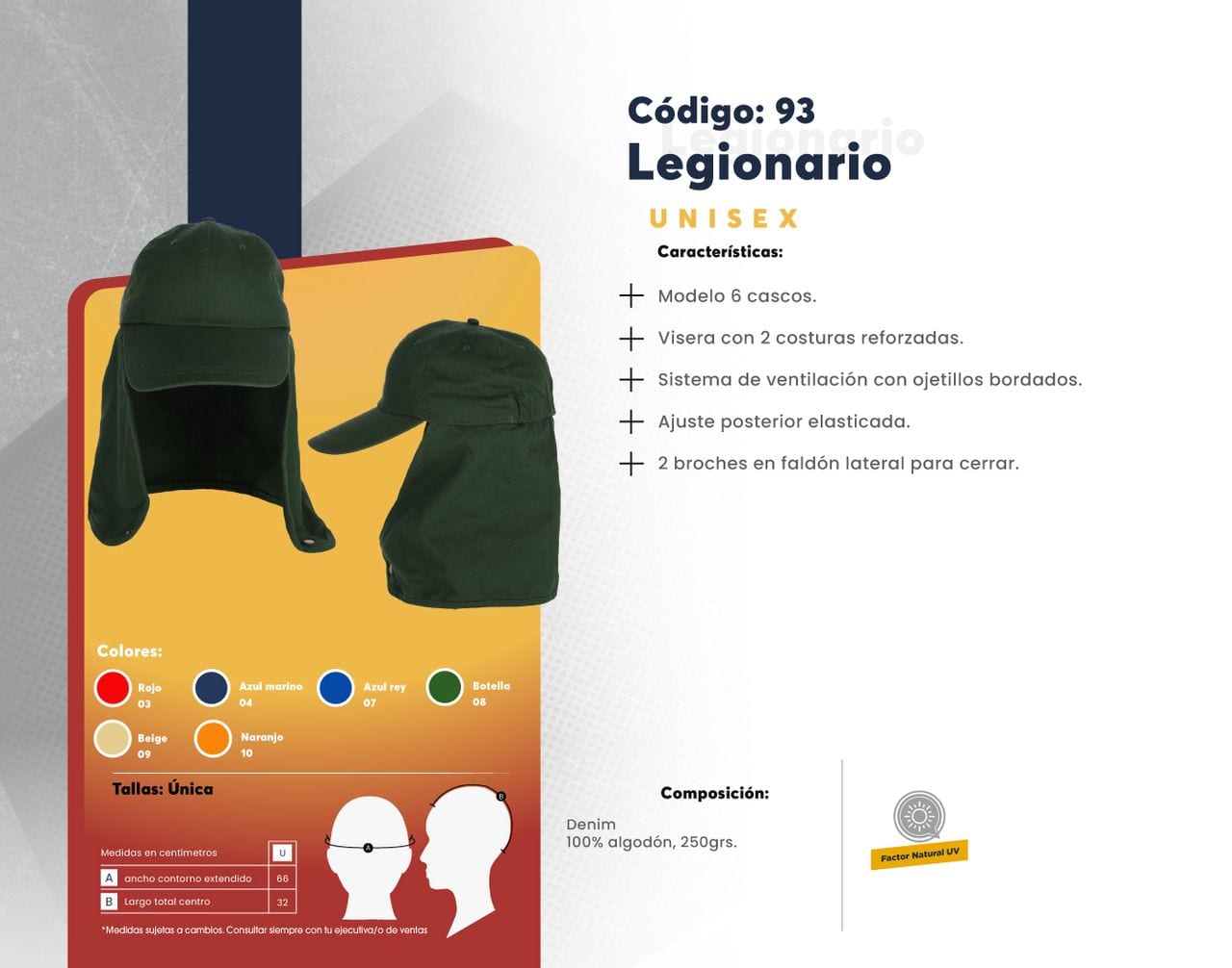 Ficha técnica de Legionario