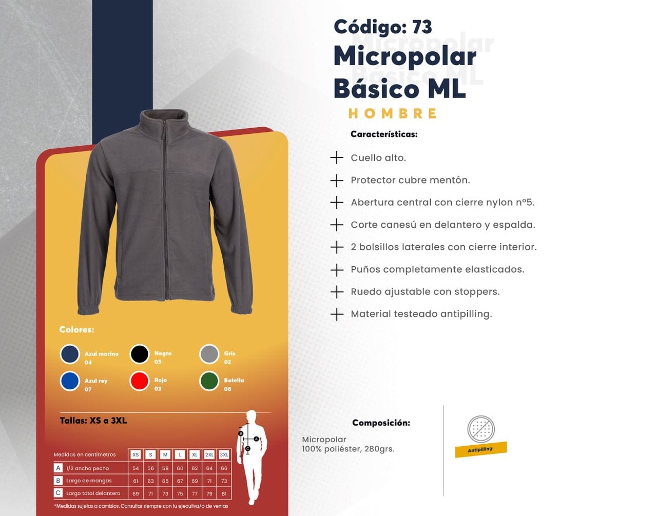 Ficha técnica de Micropolar Básico ML