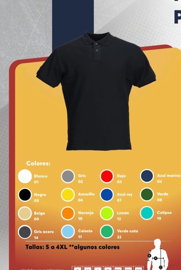 Polera piqué de manga corta para hombre con cuello y puños en tela rib, disponible en múltiples colores.