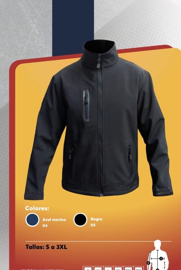 Chaqueta softshell básica para hombre, impermeable y transpirable, con bolsillos con cierre.