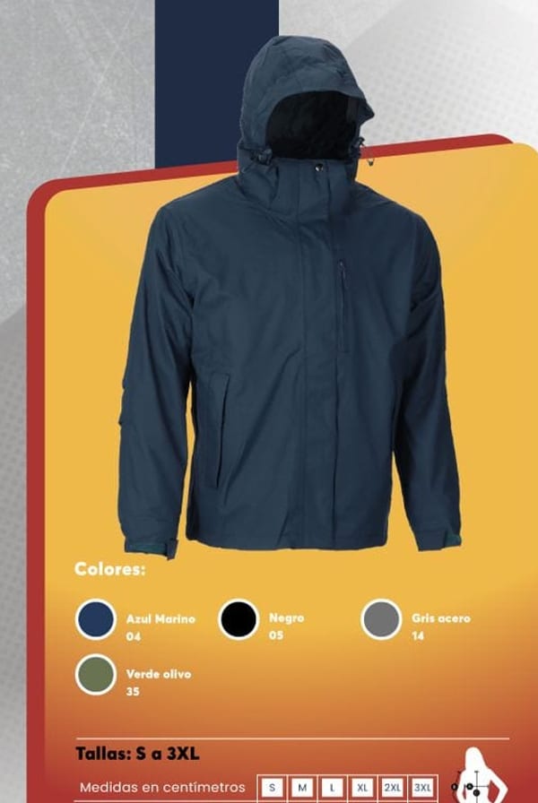 Parka 3 en 1 impermeable para mujer con chaqueta interior desmontable de micropolar y capucha regulable.