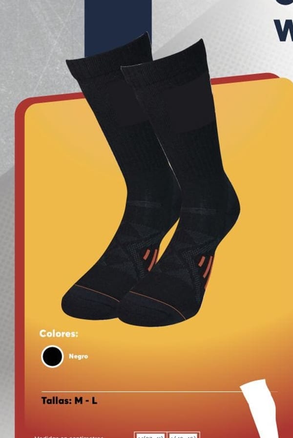 Par de calcetines de algodón y cobre para hombre, con hilado antibacteriano en la puntera y el talón.