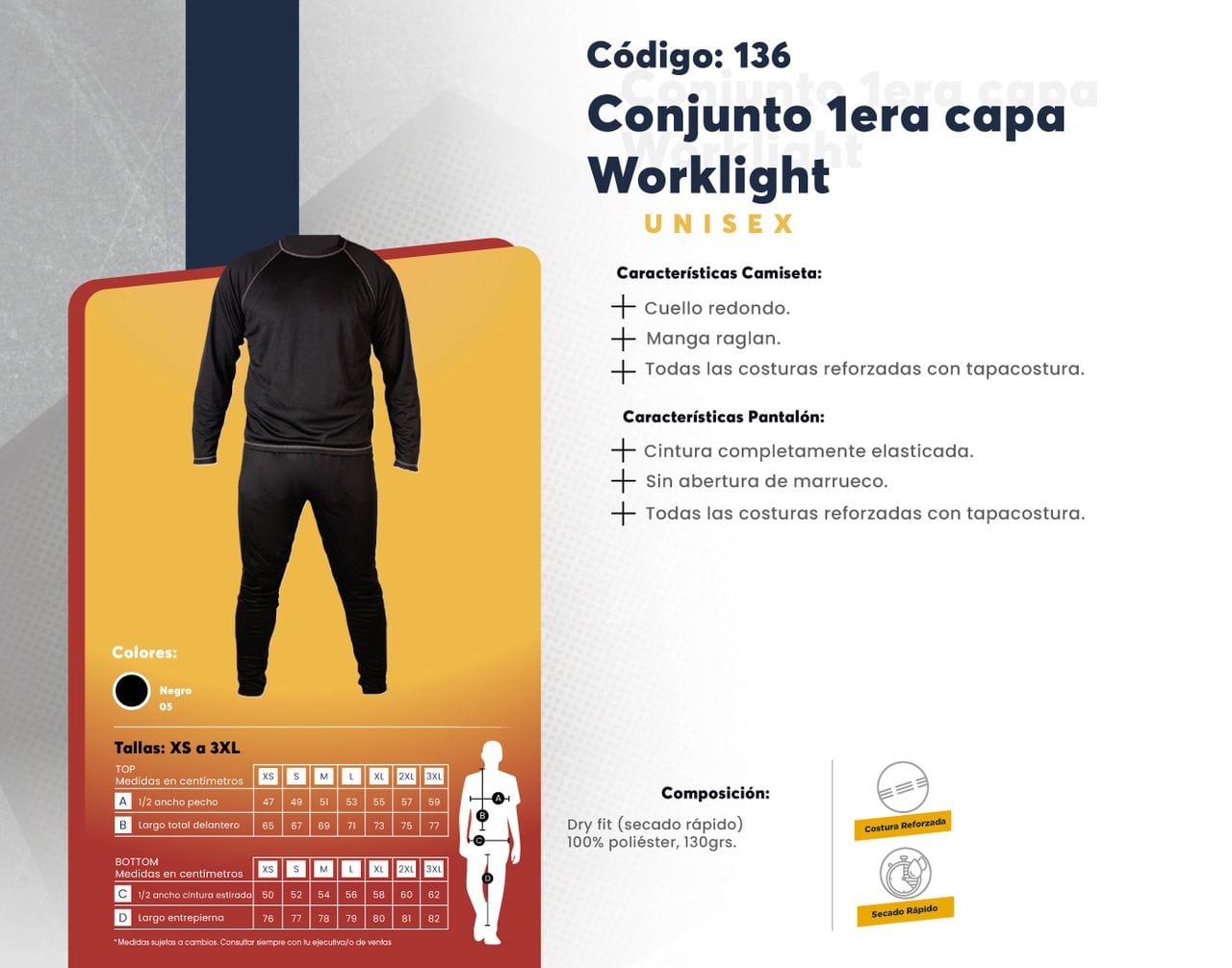 Ficha técnica de Conjunto 1era capa Worklight