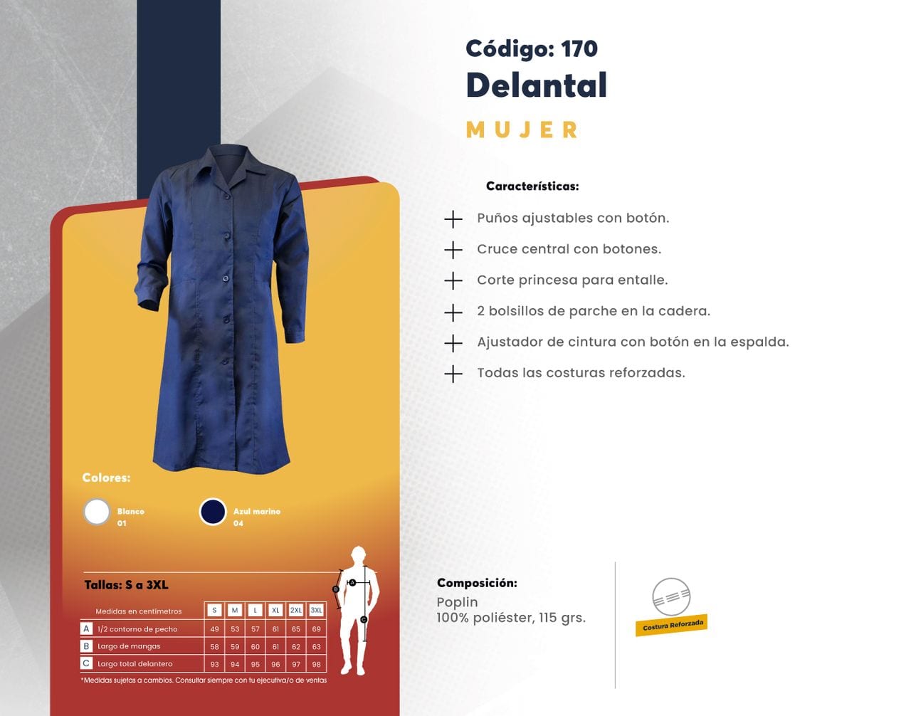 Ficha técnica de Delantal