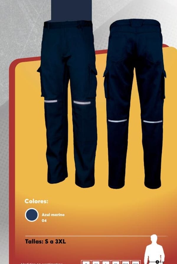 Pantalón cargo con forro polar interior para hombre, abrigado y con detalles reflectantes en las rodillas.