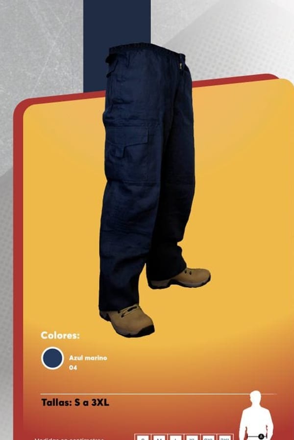 Pantalón cargo para hombre en poplin con forro polar interior, multibolsillos y cortes en rodillas para mayor movilidad.