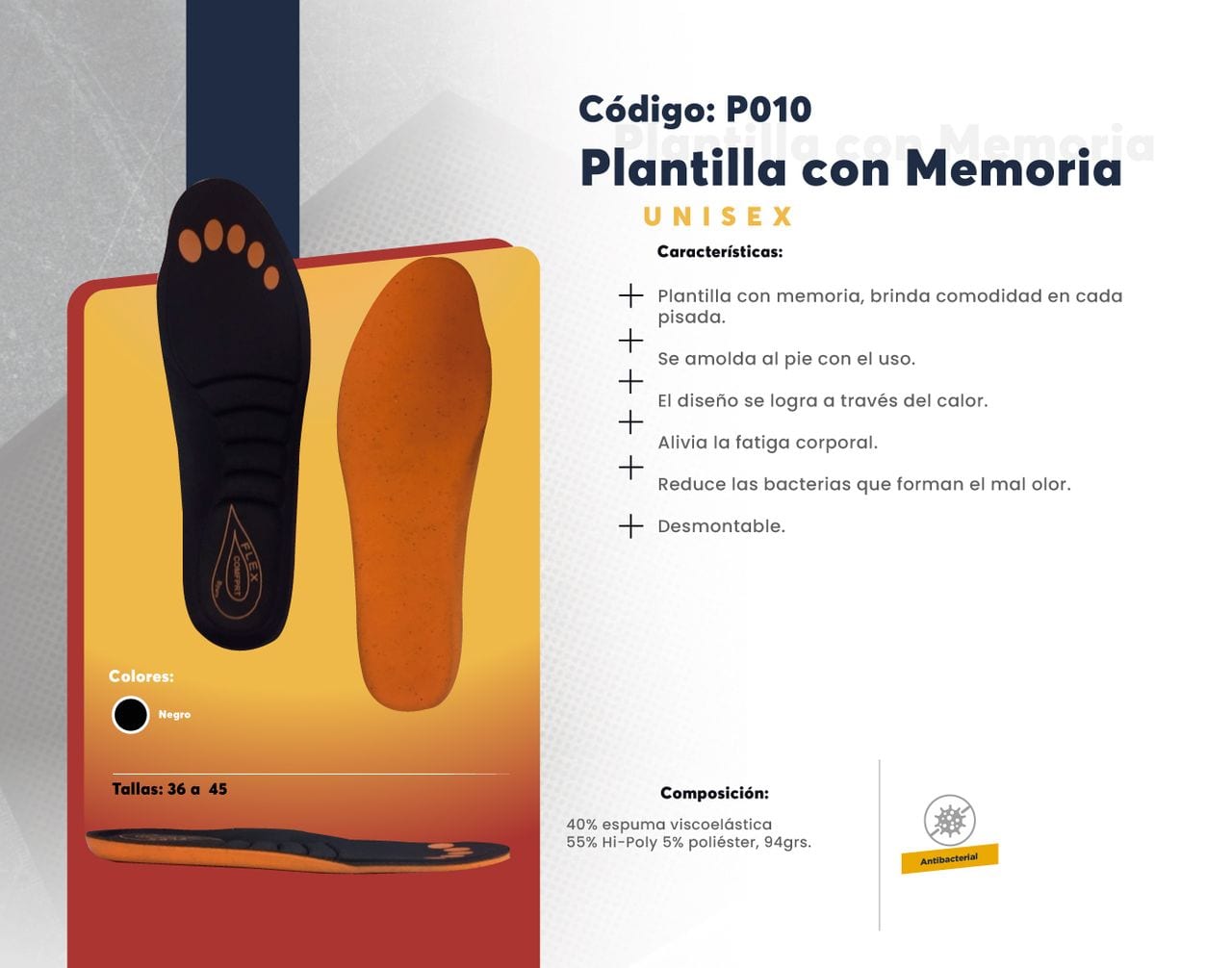 Ficha técnica de Plantilla con Memoria